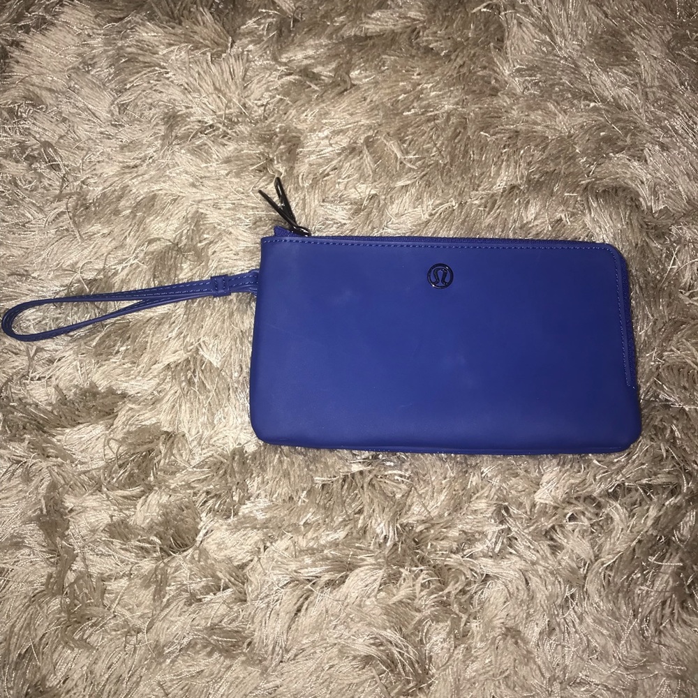 Blue Lululemon Wristlet